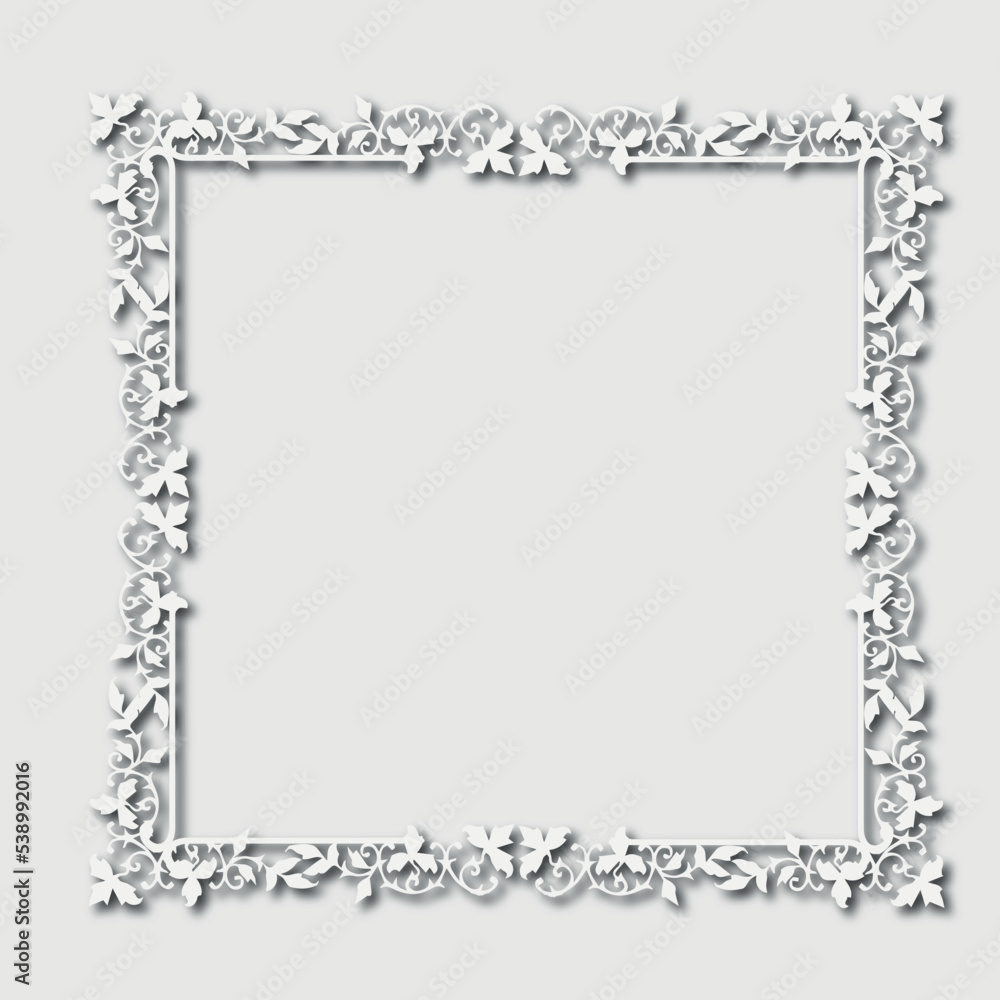 Frame, in the style of an ornament, Vector illustration eps 10, Art.