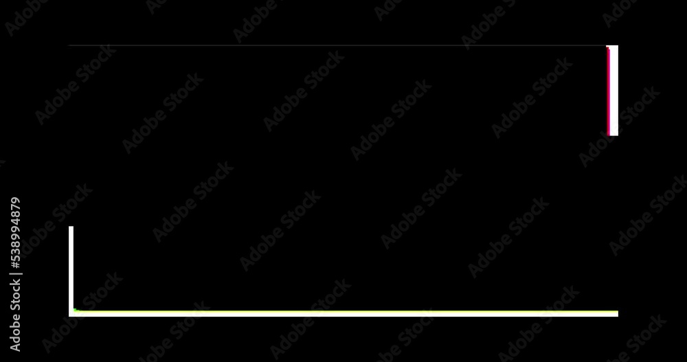 Signboard with empty space for logo or text. Animation glitch effect	