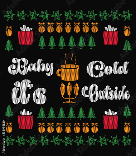 Christmas Winter Ugly Sweater Design