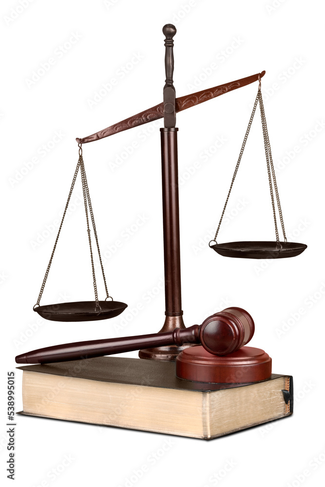 Justice Scales and books and wooden gavel on table. Justice concept Justice Scales and books and wooden gavel on table. Justice concept