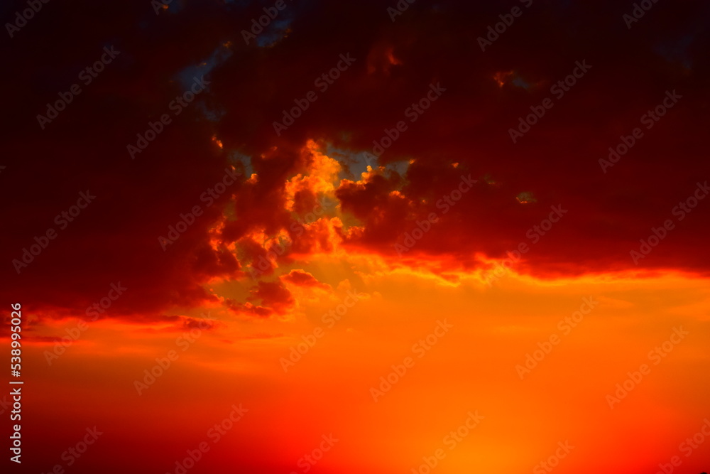 Fototapeta premium Red sunset