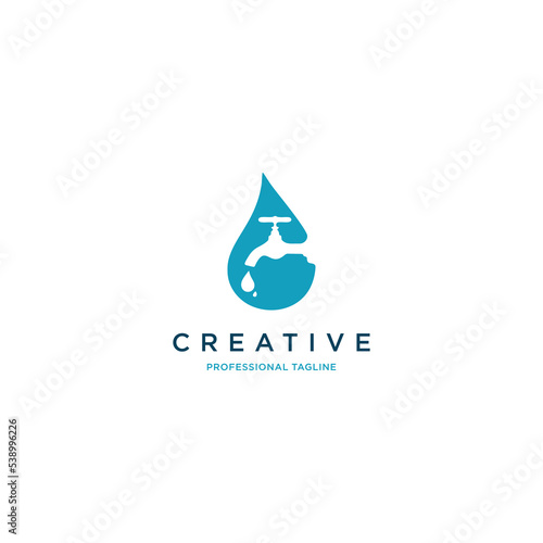 logo for drinking water company.