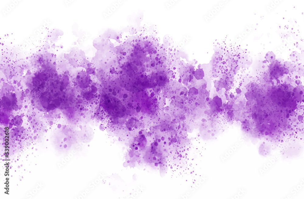 Abstract ultra violet purple grunge splash on white glowing background Abstract ultra violet purple grunge splash on white glowing background