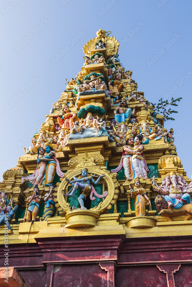 Exterior of the Sri Kaileswaram Temple, Sri Lanka