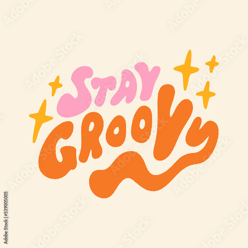 Groovy hippie lettering comic font type dope style, freaky trippy funky text. Underground sixties retro inspired psychedelics typographic art print. Perfect for t-shirt, hoodie, pillows, music albums
