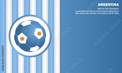 vector background argentina flag vector illustration and text, perfect color combination