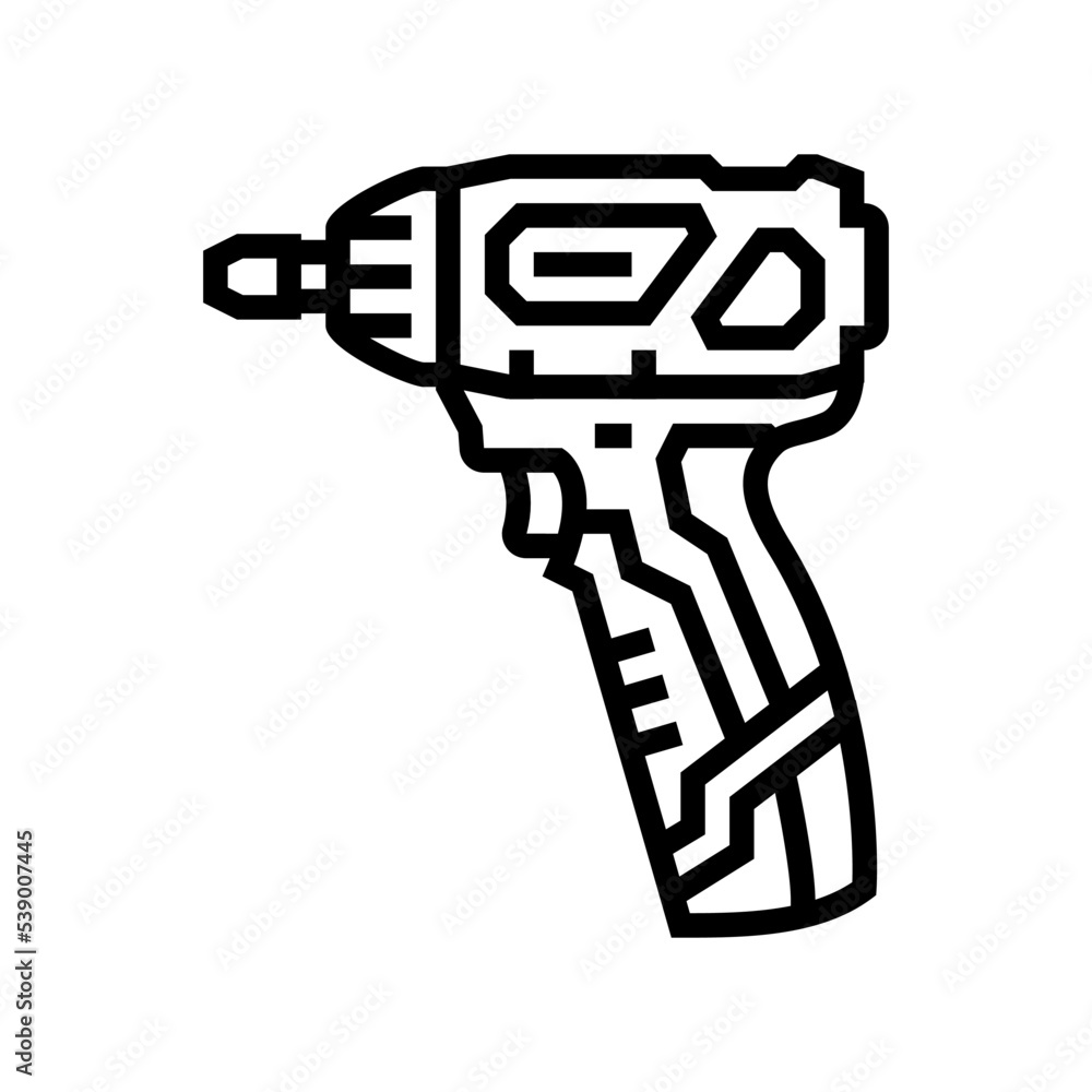 screwdriver construction line icon vector. screwdriver construction sign. isolated contour symbol black illustration screwdriver construction line icon vector. screwdriver construction sign. isolated contour symbol black illustration