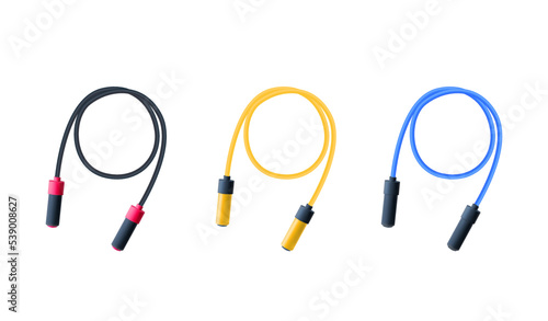 Jumping rope icon. Isometric of jumping rope vector icon for web design isolated on white background