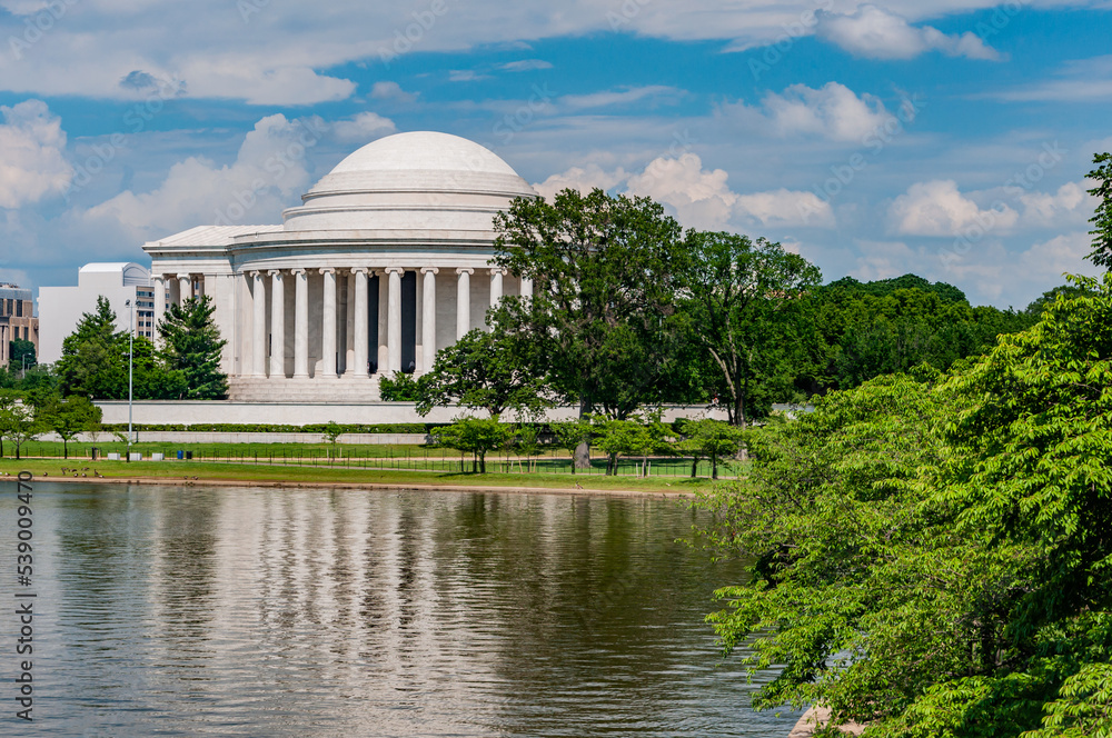 The Jefferson Memorial on a Summer Day, Washington, DC USA, Washington, District of Columbia