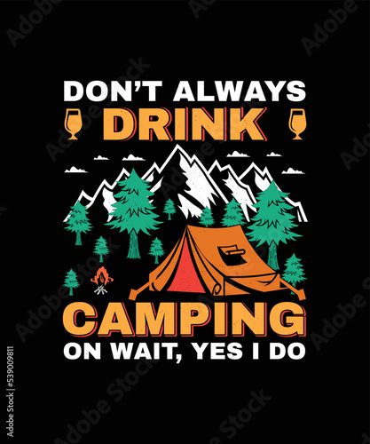 Camping T-Shirt Design