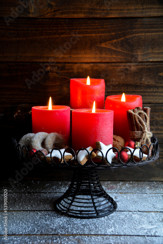 Christmas decoration with r...