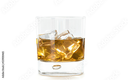 Stampa su tela Glass of Whiskey and Ice