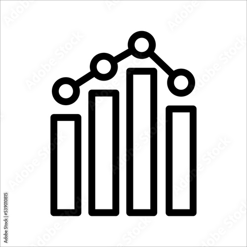 benchmark icon or button in flat style with long shadow, vector illustration isolated on white background.