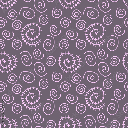 Seamless abstract pattern of rounded lines. Vector stock illustration eps10.