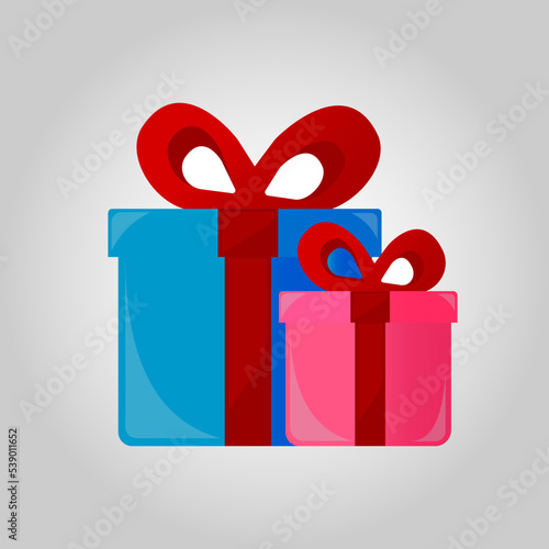 Loyalty Program for Regular Clients Concept.Business concept. Woman holds big gift box. Woman with a gift box. Gift for the holiday. girl standing next to large gift. Vector illustration
