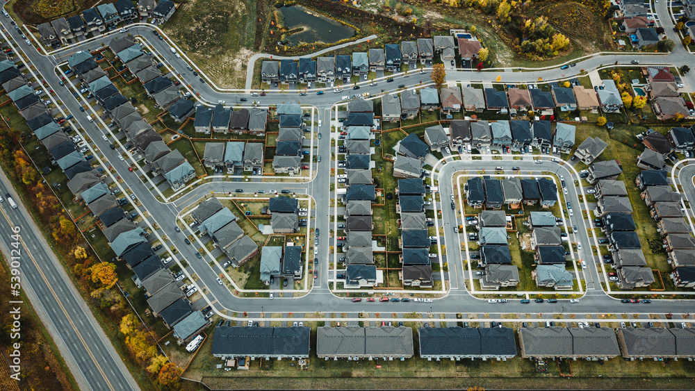 Fototapeta premium Brantford in fall colors