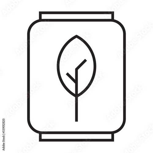 Fertilizer barrel icon vector design template in black color isolated sign on white background
