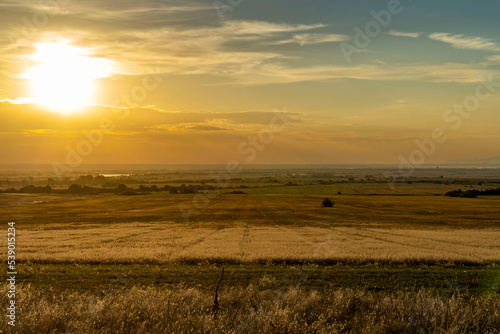 Field landscape in Bulgaria