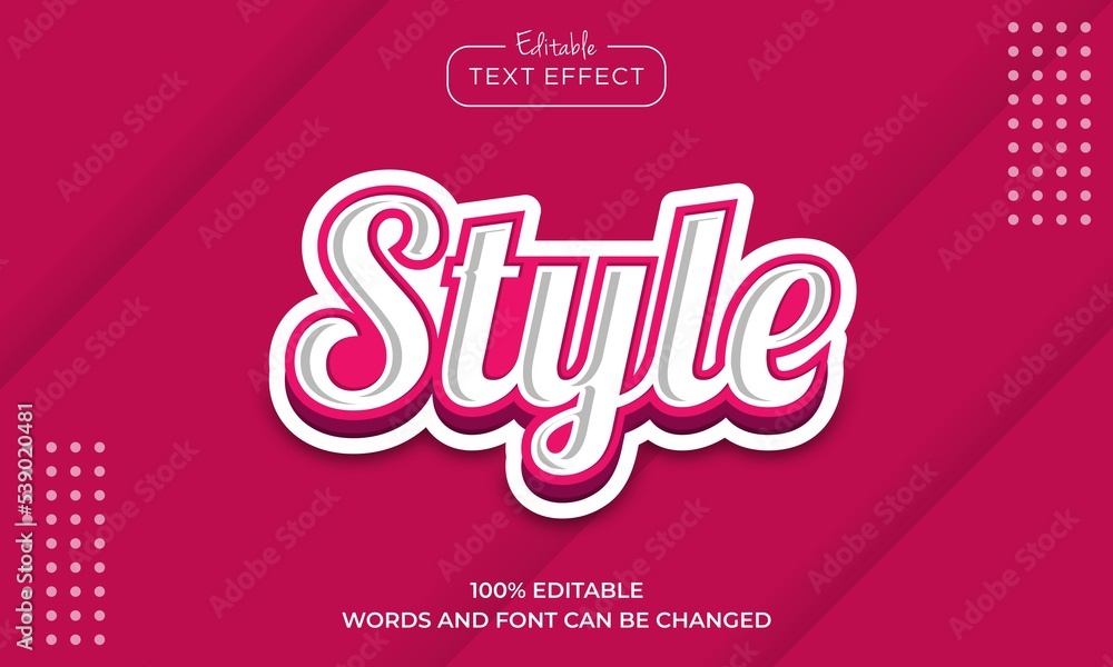Creative stylish brush text effect editable modern Creative stylish brush text effect editable modern