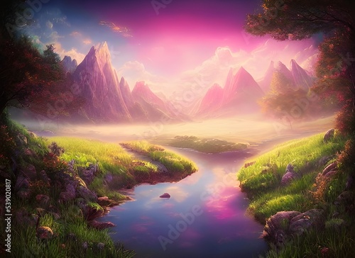 This fantasy backround is perfect to decorate your anime, manga or videogame project. This illustration can be also used in a photorealistic style, adding a touch of magical realism to a scene.