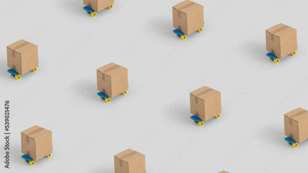 Creative minimal concept for shipping services 4k. Creative minimal concept for shipping services 4k.