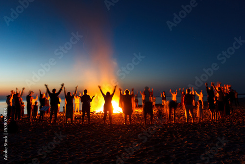 The Night of Ancient Bonfires. On the last Saturday of August, each year the end of the summer is celebrated by the lighting of bonfires. Bonfires and signal fires will be lit in hundreds of places