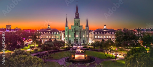 Fotografie, Obraz New Orleans Jackson  Square