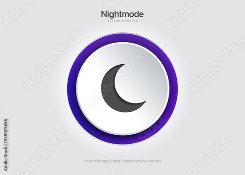 On and off toggle switch buttons. Light and Dark mode buttons. Day and night mode switch buttons for mobile app, web design, animation.