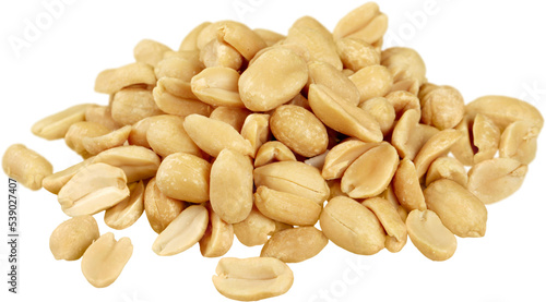 Obraz na płótnie Dried Peanuts isolated on white background