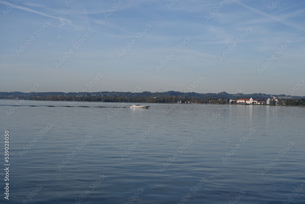 boat in the lake Constance in Austria