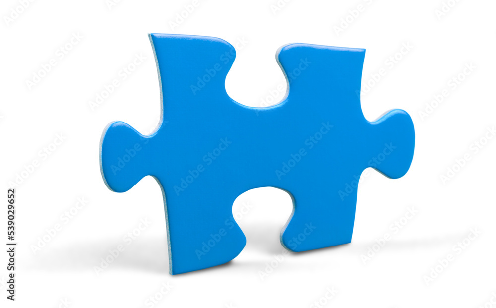 Puzzle piece isolated on white, strategy and solution concept Puzzle piece isolated on white, strategy and solution concept