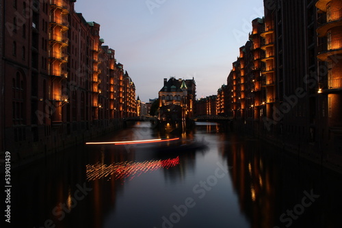 Hamburg At Night Over The Bridge 4K Wallpaper