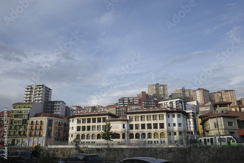 View of the riverside of Bilbao