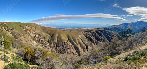 Panorama of Bitter Creek National Wildlife Refuge, Kern County, California