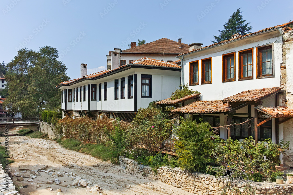 Old houses in historical town of Melnik, Bulgaria