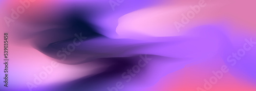 Bright multicolored holographic wide background. Abstract liquid colorful gradient creative banner. Blurred soft blend color gradation minimalist background. Vector illustration.