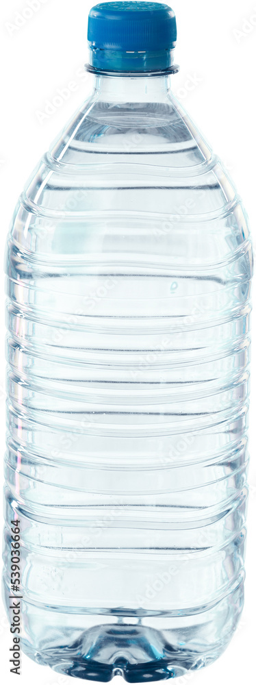 Naklejka premium Plastic bottle of water isolated on white