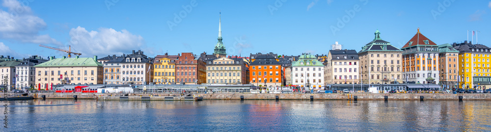 Colorful houses of Stockholm old town