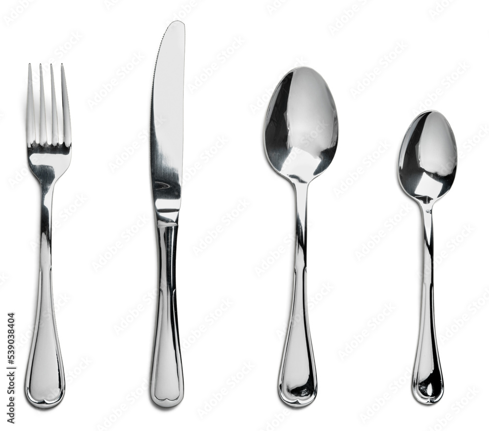 Knife, Fork and Spoons - obrazy, fototapety, plakaty 