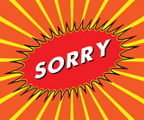 Sorry typography t-shirt design for mother's day notebook cover design and stickier 