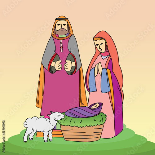 simple flat design instagram post size for Novena de Aguinaldos salam greetings