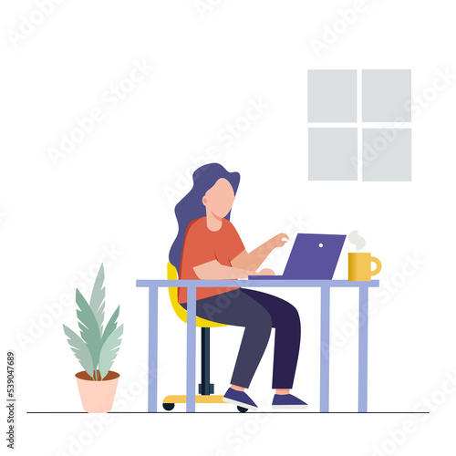 person working in the office