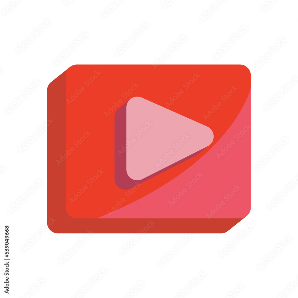 red play button
