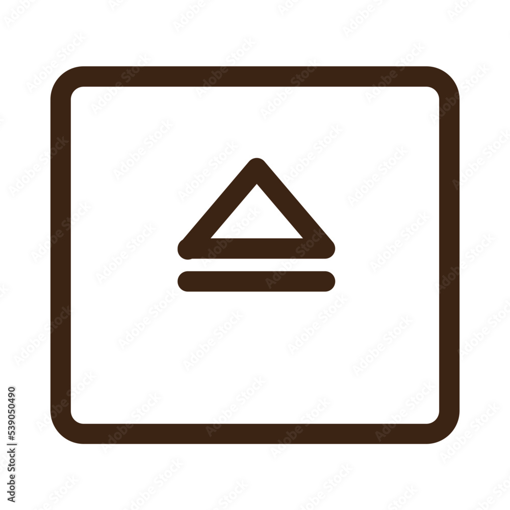 button eject media music player icon button eject media music player icon