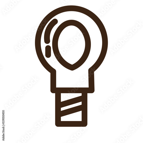 bulb coworking light office smart icon