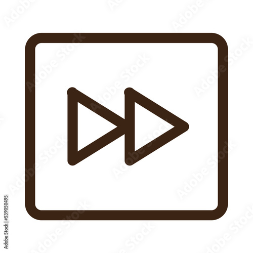 button forward media music volume icon