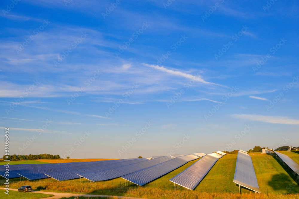 Solar panels .alternative energy from nature.solar power technology. Alternative energy sources