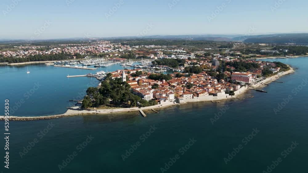 Aerial view of Novigrad old town in Istria, Croatia. Aerial view of Novigrad old town in Istria, Croatia.