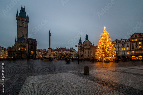 Christmas tree in the Old Town squre in Prague, Czech Republic