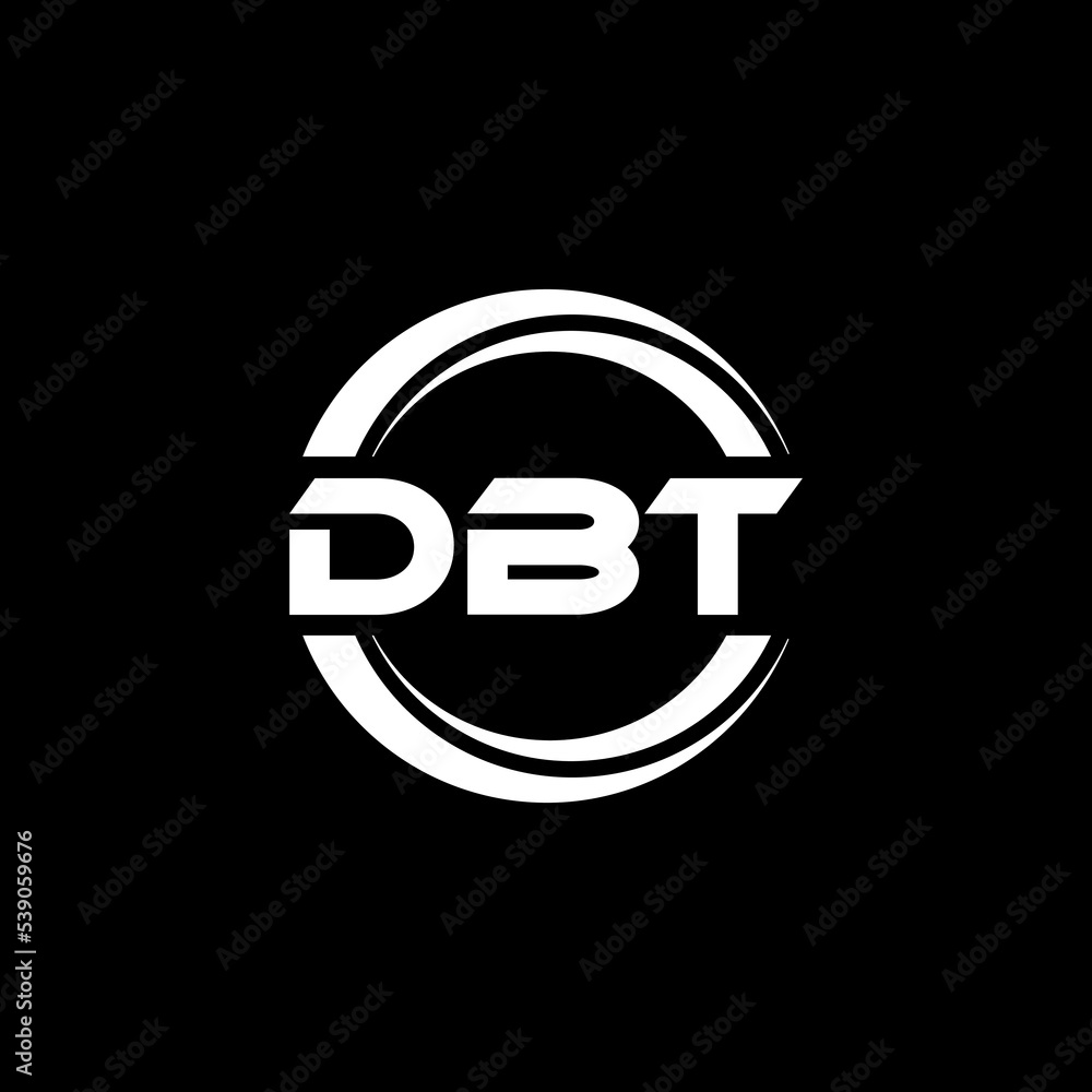 DBT letter logo design with black background in illustrator, vector logo modern alphabet font overlap style. calligraphy designs for logo, Poster, Invitation, etc. DBT letter logo design with black background in illustrator, vector logo modern alphabet font overlap style. calligraphy designs for logo, Poster, Invitation, etc.